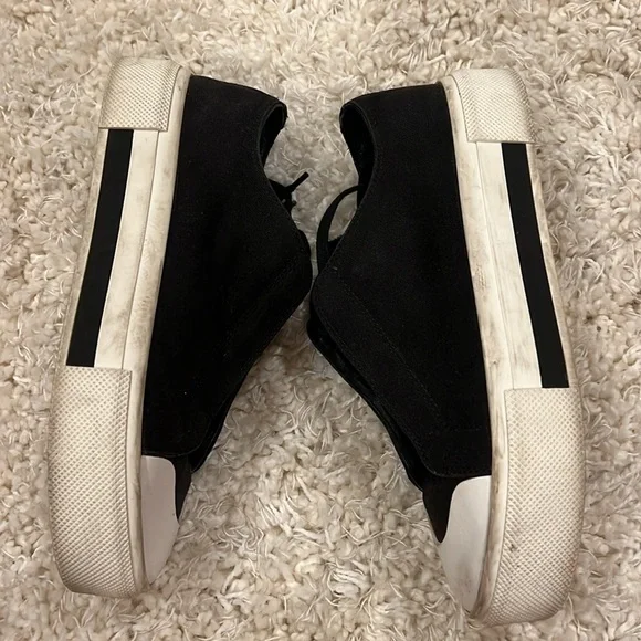 ALEXANDER MCQUEEN Canvas Sneakers leather tongue size 38 (women’s 8) - Picture 9 of 10